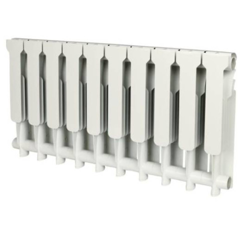 Радиатор алюминиевый ROMMER Profi 350 10 секций боковое подключение RAL-1210-035010 RAL 9016