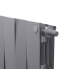 Радиатор биметаллический Royal Thermo PianoForte 200 Silver Satin 12 секций нижнее подключение НС-1346022