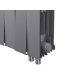 Радиатор биметаллический Royal Thermo PianoForte 200 Silver Satin 12 секций нижнее подключение НС-1346022