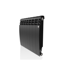 Радиатор биметаллический Royal Thermo BiLiner 500 Noir Sable боковое подключение 8 секций НС-1176313