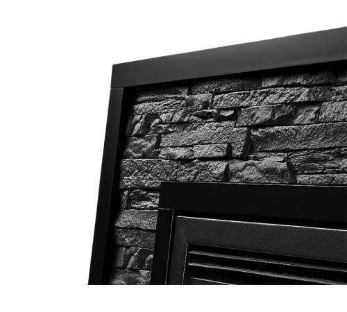 Портал для электрокамина Firelight Loft 30 черный камень черная эмаль НС-1199827