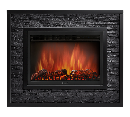 Портал для электрокамина Firelight Loft 30 черный камень черная эмаль НС-1199827