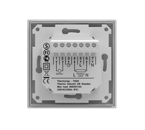 Терморегулятор для теплого пола Thermo Thermoreg TI-200 Design TI-200 Design