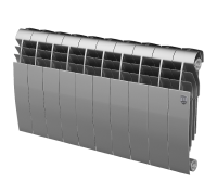 Радиатор биметаллический Royal Thermo BiLiner 350 Silver Satin 10 секций боковое подключение НС-1197126