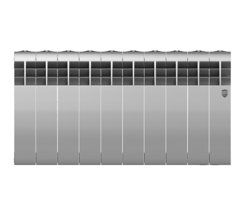 Радиатор биметаллический Royal Thermo BiLiner 350 Silver Satin 10 секций боковое подключение НС-1197126