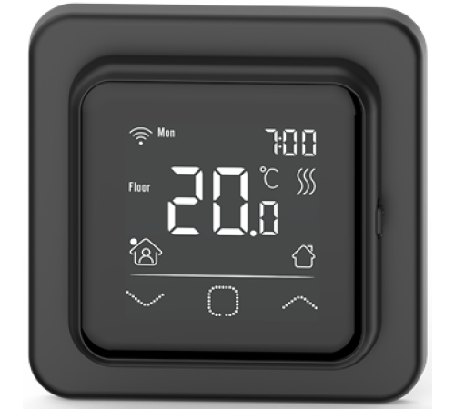 Терморегулятор программируемый IQWATT SMART HEAT Wi-Fi черный 411