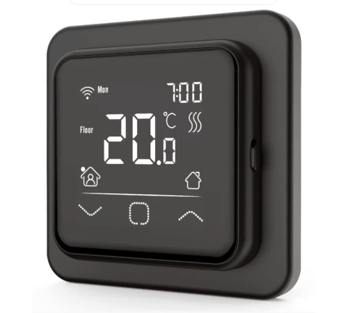 Терморегулятор программируемый IQWATT SMART HEAT Wi-Fi черный 411