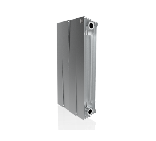 Радиатор биметаллический Royal Thermo PianoForte 500 Silver Satin 4 секции НС-1176338