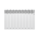 Радиатор биметаллический Royal Thermo Revolution Bimetall 500 2.0 10 секций боковое подключение НС-1295106