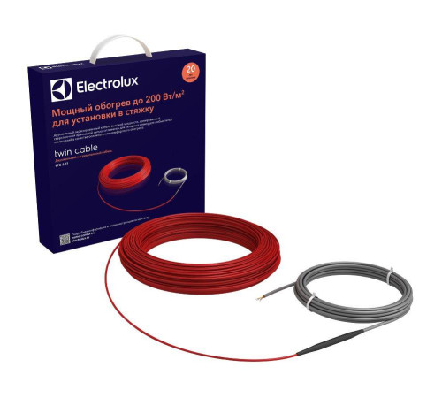 Теплый пол электрический Electrolux Twin Cable ETC 2-17-100 кабель 100 Вт 1073700