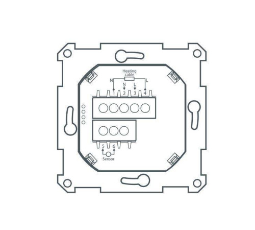 Терморегулятор для теплого пола Thermo Thermoreg TI-970 White сенсорный