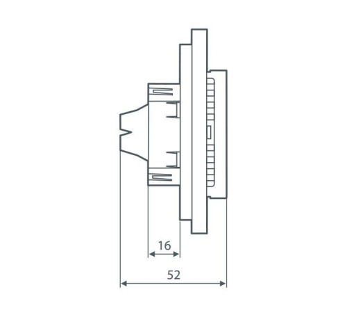 Терморегулятор для теплого пола Thermo Thermoreg TI-970 White сенсорный