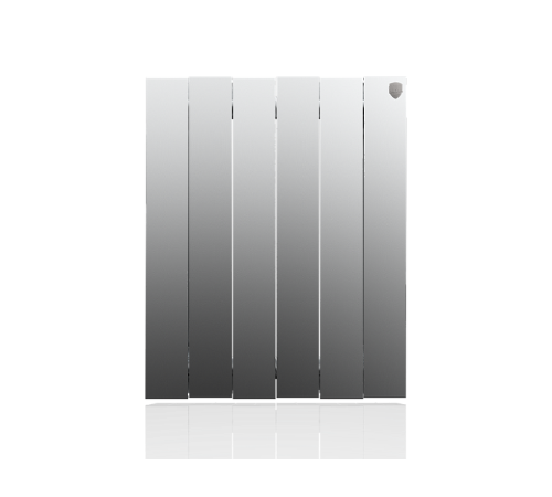 Радиатор биметаллический Royal Thermo PianoForte 500 Silver Satin 6 секций НС-1176340