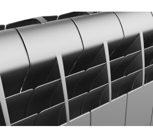 Радиатор биметаллический Royal Thermo BiLiner 350 Silver Satin 8 секций боковое подключение НС-1197130