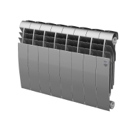 Радиатор биметаллический Royal Thermo BiLiner 350 Silver Satin 8 секций боковое подключение НС-1197130