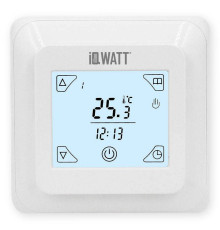 Терморегулятор программируемый IQWATT IQ THERMOSTAT TS сенсорный белый 406