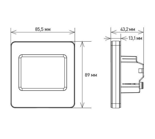 Терморегулятор программируемый IQWATT IQ THERMOSTAT TS сенсорный белый 406