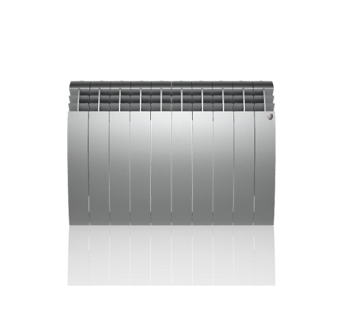 Радиатор биметаллический Royal Thermo BiLiner 500 Silver Satin боковое подключение 10 секций НС-1176315