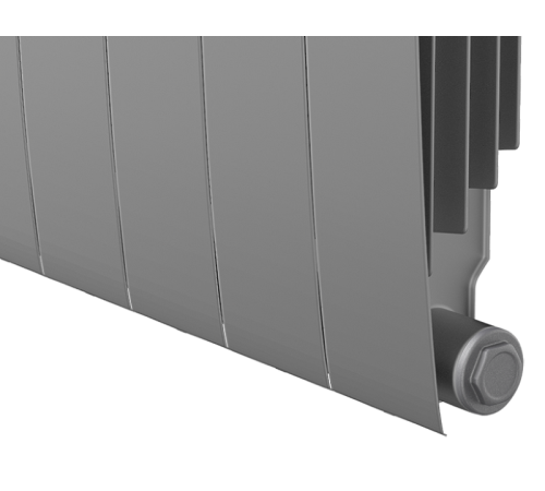 Радиатор биметаллический Royal Thermo BiLiner 500 Silver Satin боковое подключение 12 секций НС-1176316