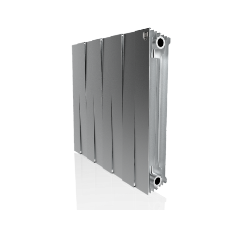 Радиатор биметаллический Royal Thermo PianoForte 500 Silver Satin 8 секций НС-1176341