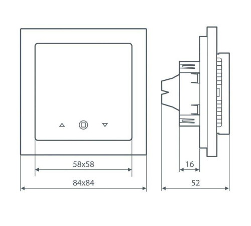 Терморегулятор для теплого пола Thermo Thermoreg TI-300 Black