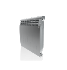 Радиатор биметаллический Royal Thermo BiLiner 500 Silver Satin боковое подключение 8 секций НС-1176319