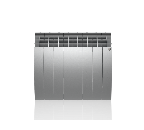 Радиатор биметаллический Royal Thermo BiLiner 500 Silver Satin боковое подключение 8 секций НС-1176319