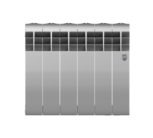 Радиатор биметаллический Royal Thermo BiLiner 350 Silver Satin 6 секций боковое подключение НС-1197129