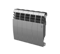 Радиатор биметаллический Royal Thermo BiLiner 350 Silver Satin 6 секций боковое подключение НС-1197129