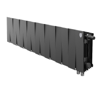 Радиатор биметаллический Royal Thermo PianoForte 200 Noir Sable 16 секций нижнее подключение НС-1346008