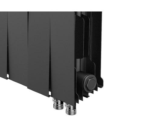Радиатор биметаллический Royal Thermo PianoForte 200 Noir Sable 16 секций нижнее подключение НС-1346008