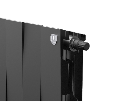 Радиатор биметаллический Royal Thermo PianoForte 200 Noir Sable 16 секций нижнее подключение НС-1346008