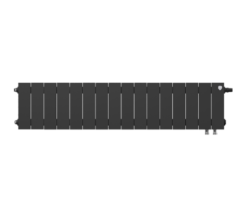Радиатор биметаллический Royal Thermo PianoForte 200 Noir Sable 16 секций нижнее подключение НС-1346008