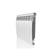 Радиатор биметаллический Royal Thermo BiLiner 500 Bianco Traffico 8 секций боковое подключение 1176306 RAL 9016