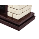 Портал для электрокамина Firelight Bricks 30 камень бежевый шпон темный дуб НС-1202851