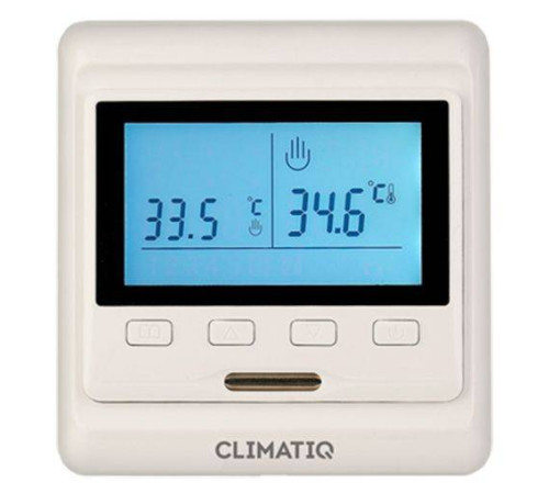 Терморегулятор программируемый CLIMATIQ PT слоновая кость iqwatt20666