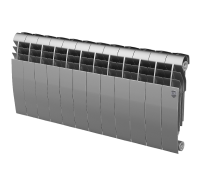 Радиатор биметаллический Royal Thermo BiLiner 350 Silver Satin 12 секций боковое подключение НС-1197127