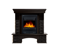 Портал для электрокамина Firelight Pietra Nuovo Classic камень сланец чёрный шпон венге НС-1346691