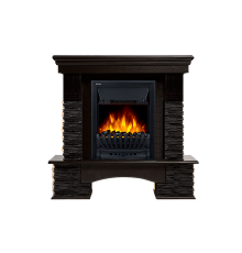 Портал для электрокамина Firelight Pietra Nuovo Classic камень сланец чёрный шпон венге НС-1346691