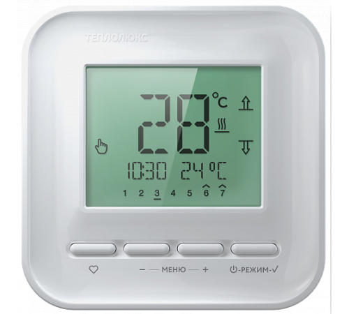 Терморегулятор цифровой Теплолюкс 515 белый 2176930