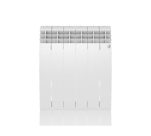 Радиатор биметаллический Royal Thermo BiLiner 500 Bianco Traffico 6 секций боковое подключение 1176302 RAL 9016