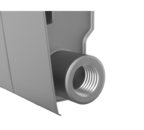 Радиатор биметаллический Royal Thermo BiLiner 350 Silver Satin 4 секции боковое подключение НС-1197128