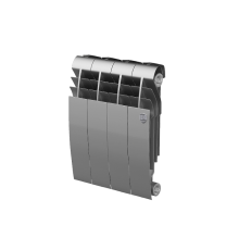 Радиатор биметаллический Royal Thermo BiLiner 350 Silver Satin 4 секции боковое подключение НС-1197128
