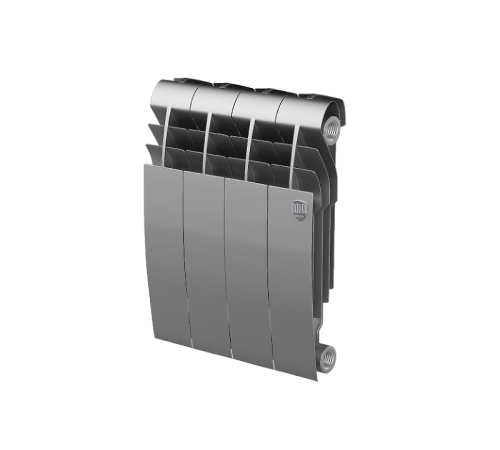 Радиатор биметаллический Royal Thermo BiLiner 350 Silver Satin 4 секции боковое подключение НС-1197128