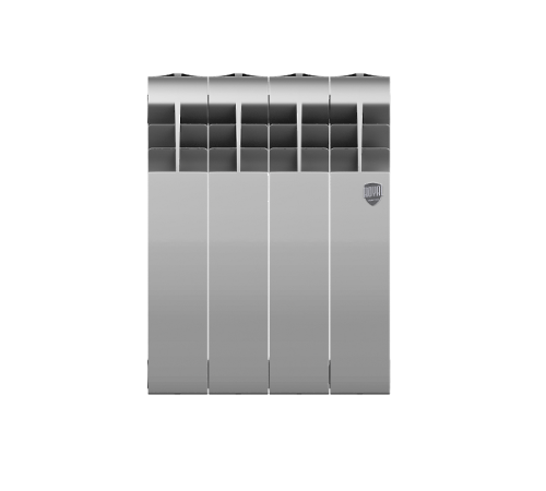 Радиатор биметаллический Royal Thermo BiLiner 350 Silver Satin 4 секции боковое подключение НС-1197128