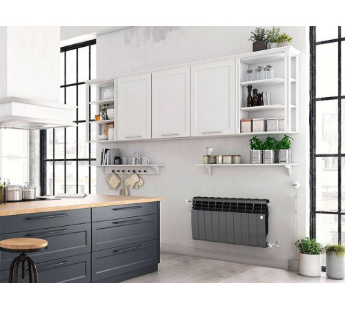 Радиатор биметаллический Royal Thermo BiLiner 350 8 секций Noir Sable НС-1197125