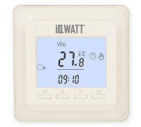 Терморегулятор программируемый IQWATT IQ THERMOSTAT P слоновая кость iqwatt402