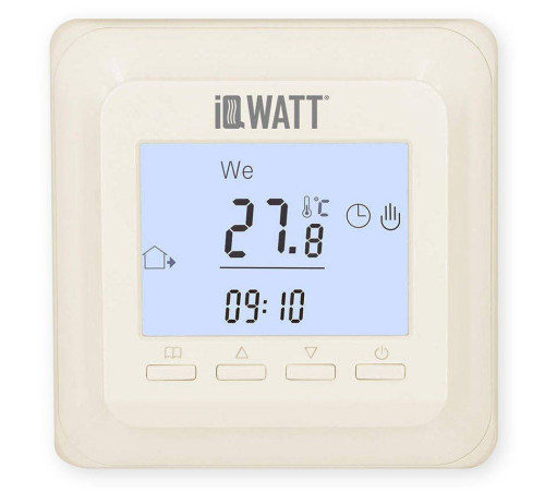 Терморегулятор программируемый IQWATT IQ THERMOSTAT P слоновая кость iqwatt402