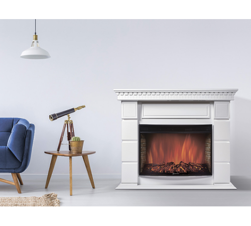 Портал для электрокамина Firelight Elegante 30 белый НС-1233303