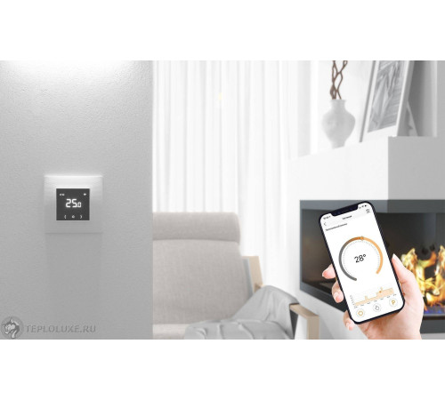Терморегулятор программируемый Теплолюкс EcoSmart 25 Wi-Fi белый 2239190
